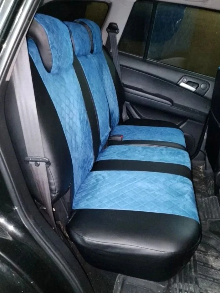 🚗 Контрастные авточехлы для SsangYong Kyron | СсангЙонг Кайрон 2008г.
🚙 Мягкая и стильная синяя ал