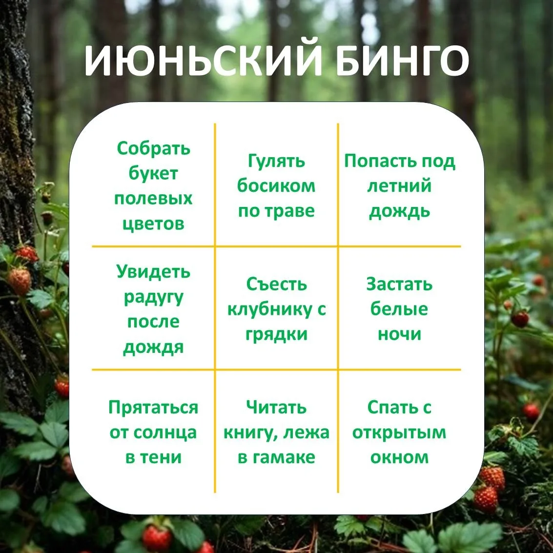 Июнь пахнет земляникой и скошенной травой, звенит пением птиц и заглядывает в окна лучами солнца. 
 