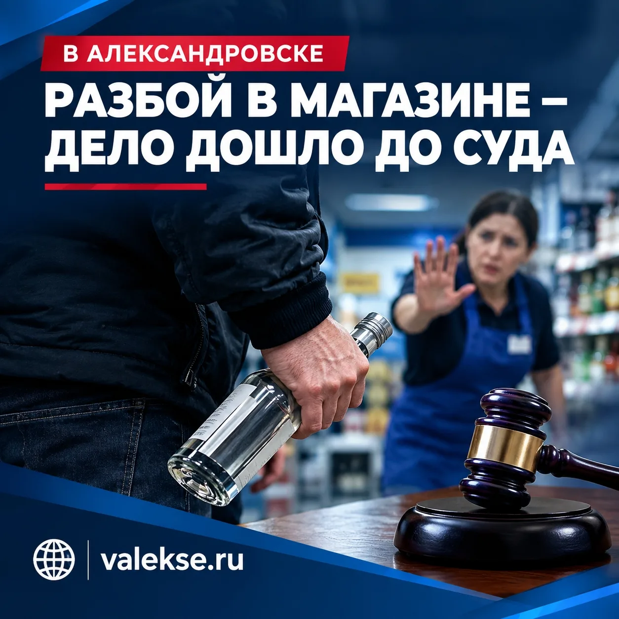 🔴 Разбой в магазине в Александровске: дело дошло до суда