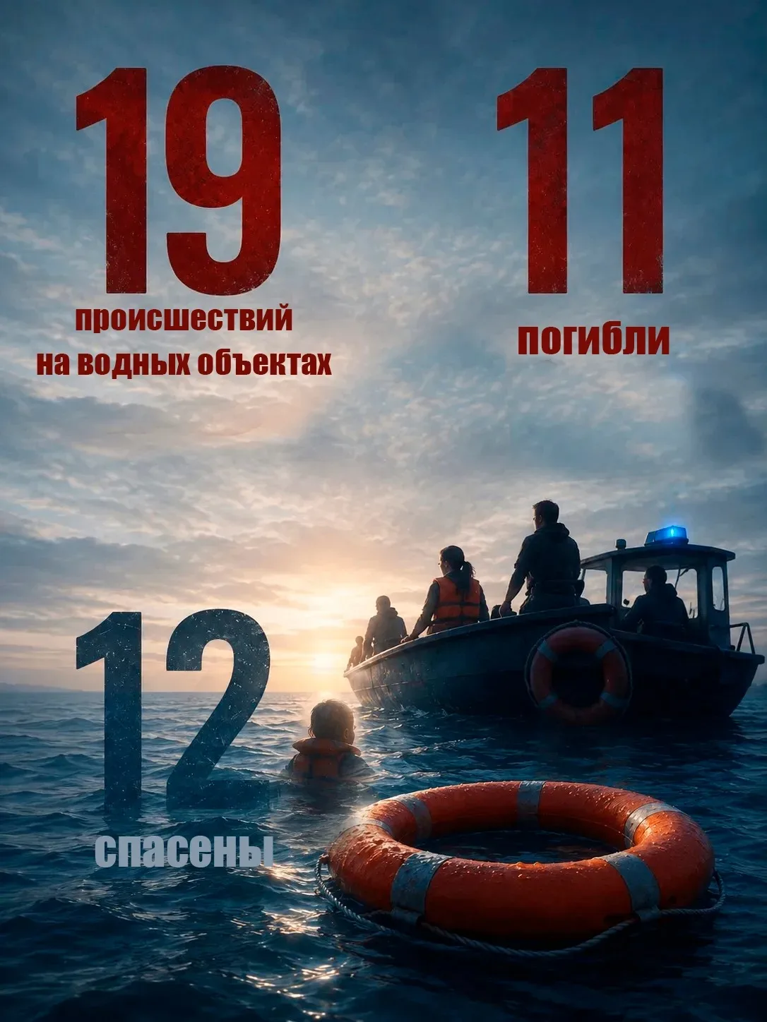 По оперативным данным с начала 2026 года зарегистрировано 19 происшествий на водных объ...