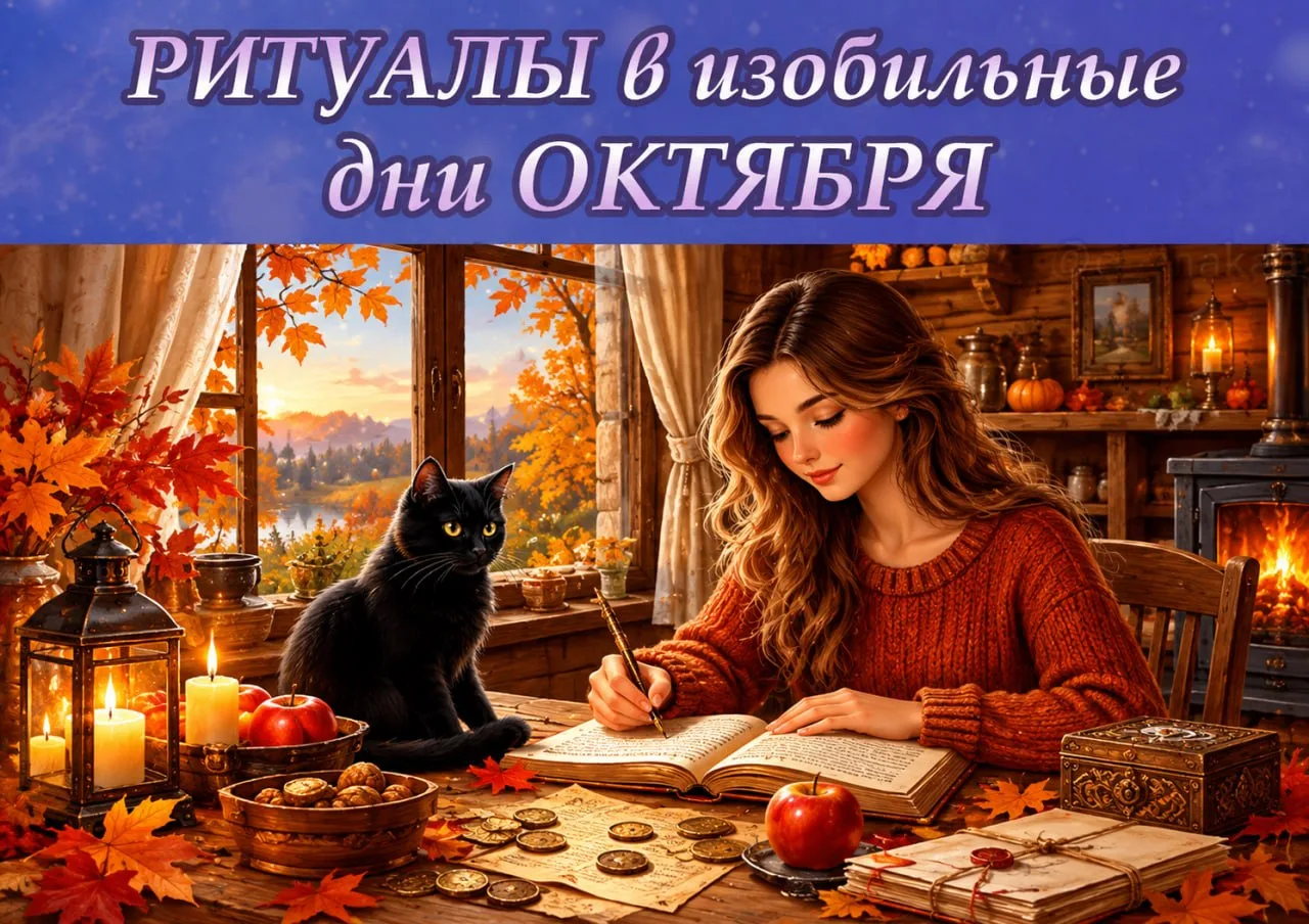 🍁 Ритуалы на удачу, счастье и изобилие в ОКТЯБРЕ