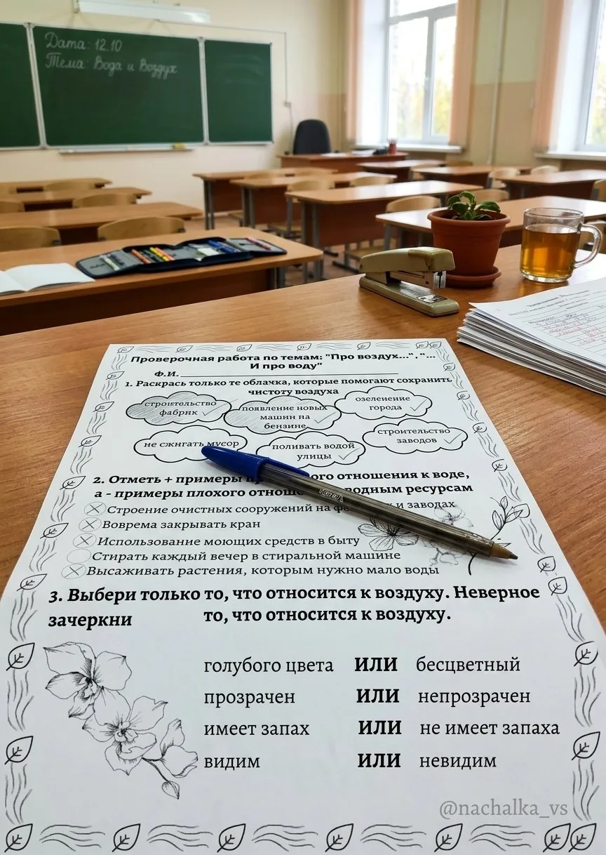Проверочная работа по темам: "Про воздух.""И про воду"

Проверочные работы по окр.миру 1-2 часть

Пр