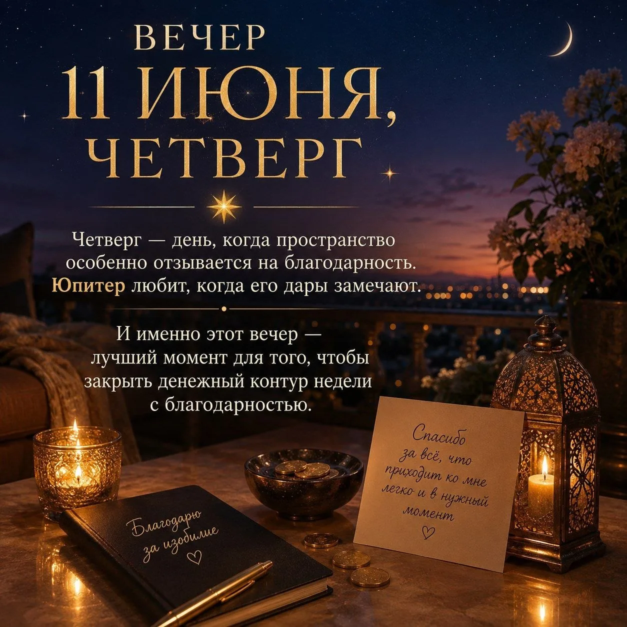 ВЕЧЕР 11 ИЮНЯ, ЧЕТВЕРГ 🌟