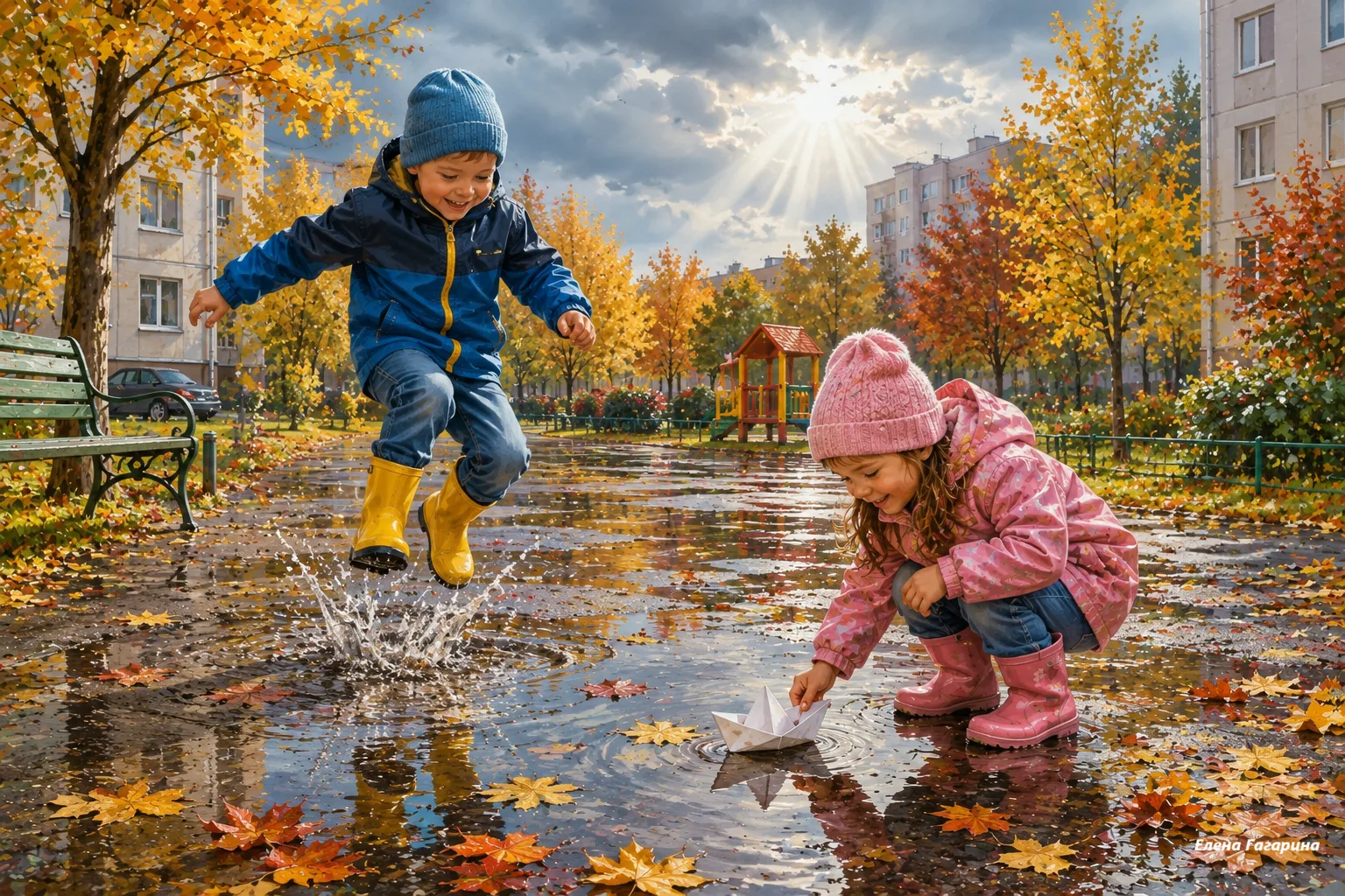 🍁СЮЖЕТНЫЕ КАРТИНКИ "ОСЕНЬ". Часть 3