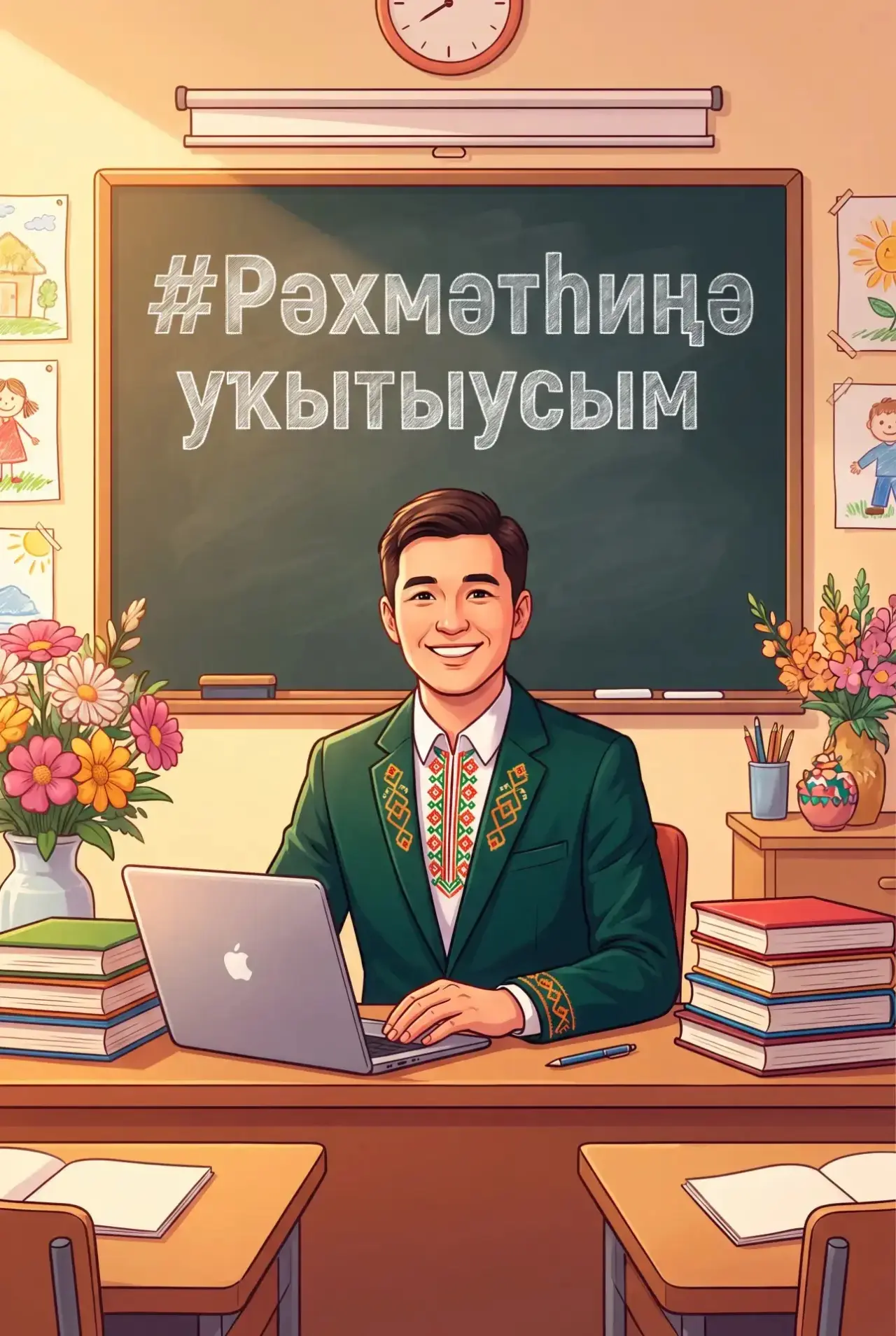 Присоединяемся к акции #Рәхмәтһиңәуҡытыусым
