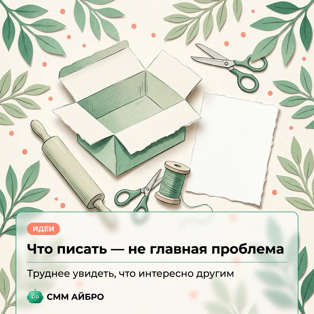 🌿 «Что писать» — не самая большая проблема