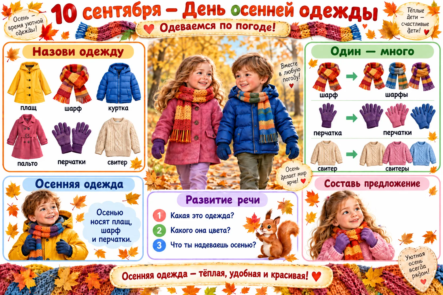 🍂 10 сентября — День осенней одежды!