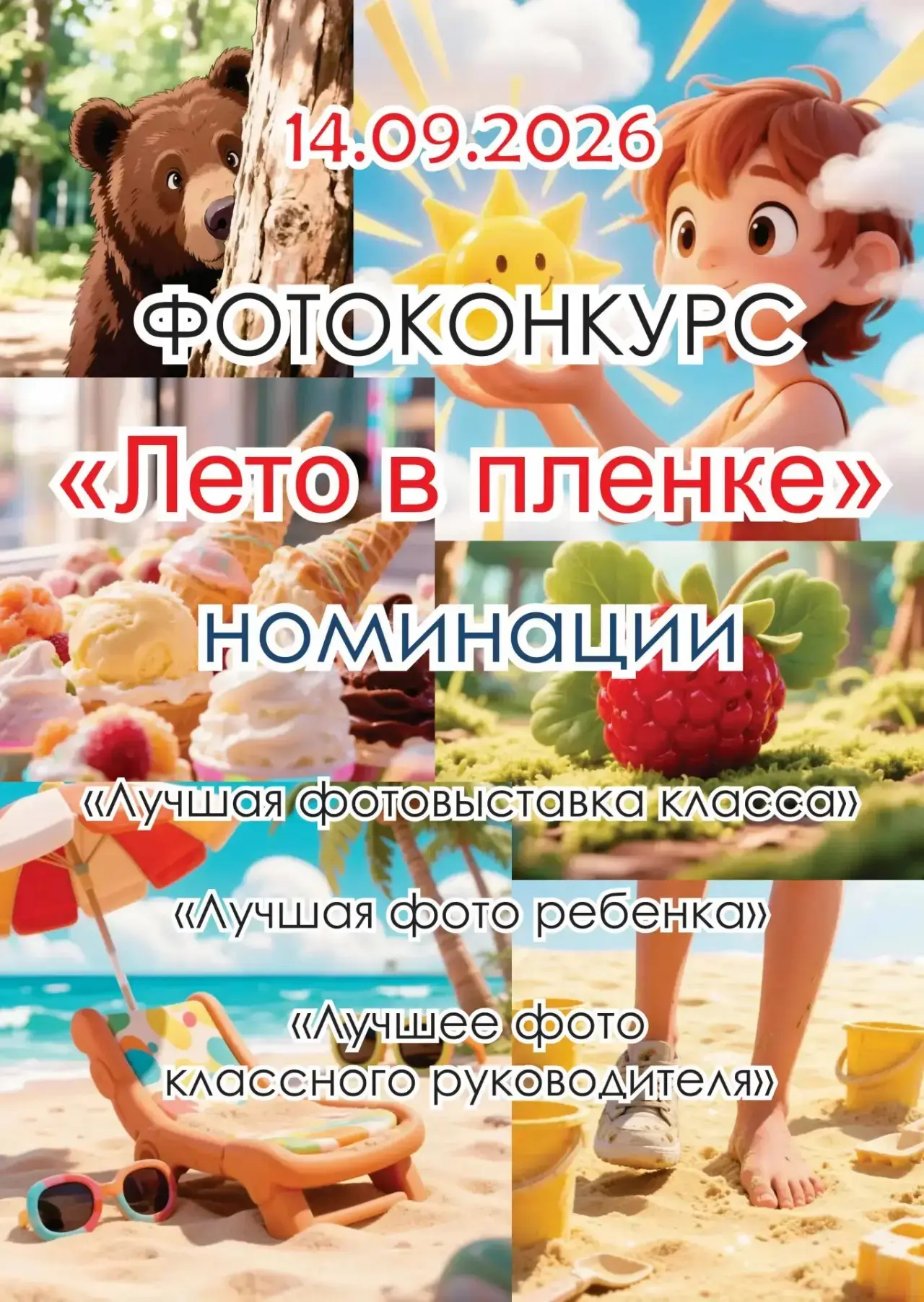 ☀️😎Приглашаем принять участие в общешкольном конкурсе фото-выставок «Лето в плёнке»😎☀️