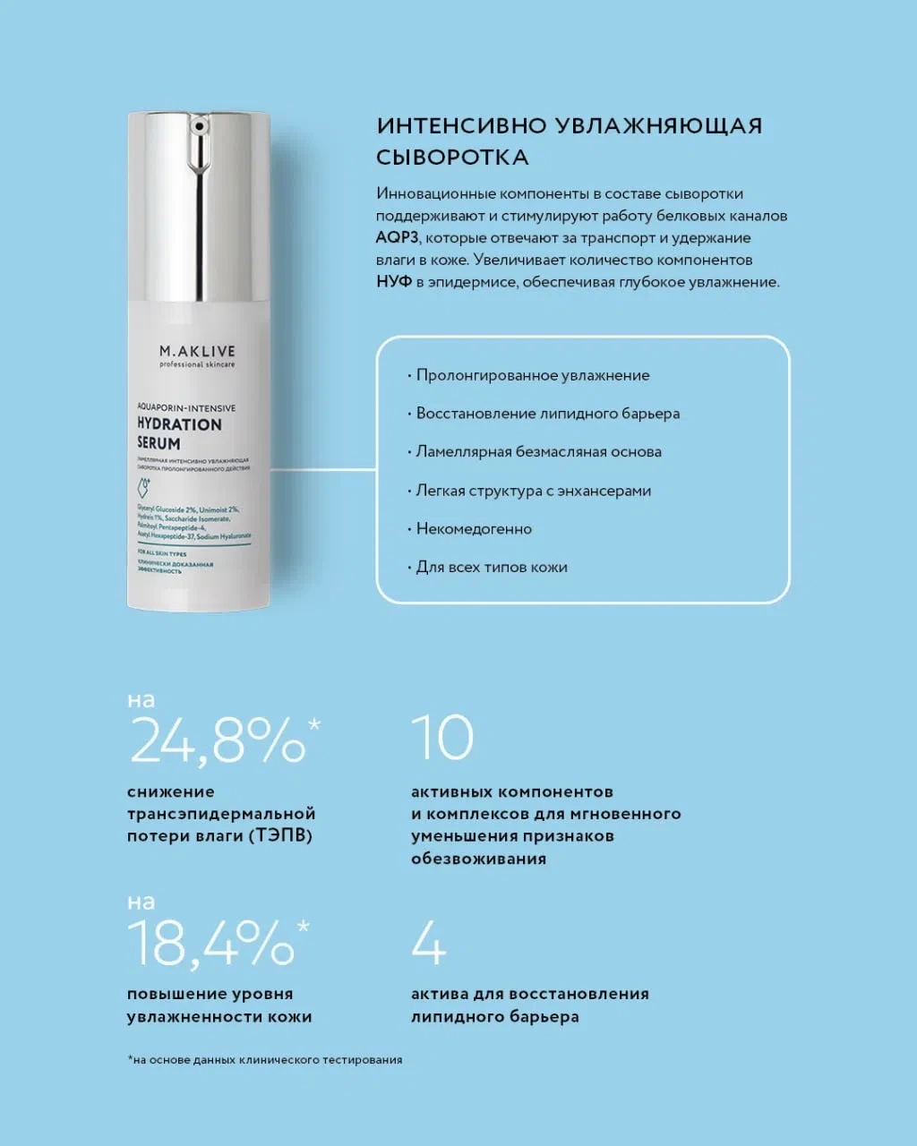 Интенсивно увлажняющая сыворотка  💧