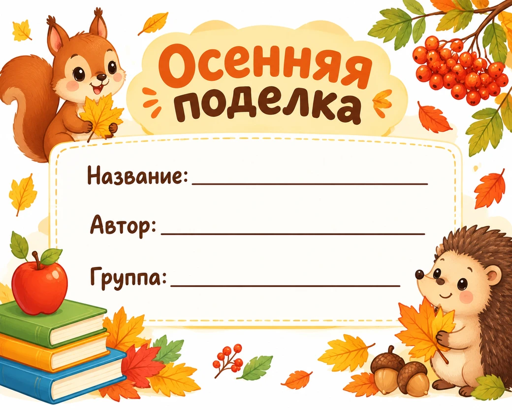 🎨 Сезон поделок скоро начнется