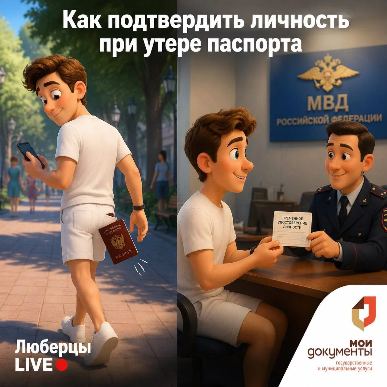 Как подтвердить личность при утере паспорта