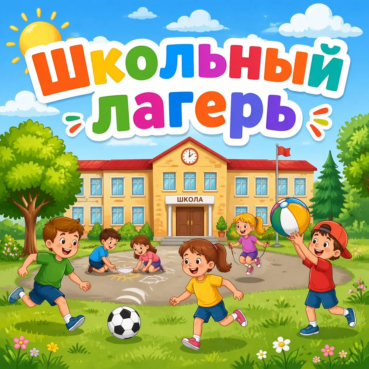 🏖️ Летний лагерь в школе! Присоединяйтесь!