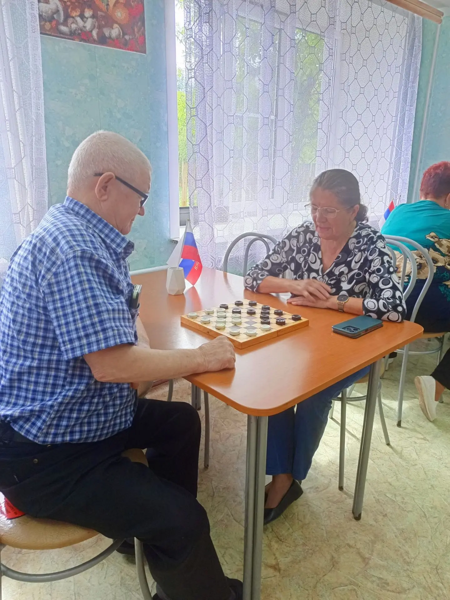 🔥В Отделении Дневного пребывания прошёл турнир по шашкам среди представителей старшего...