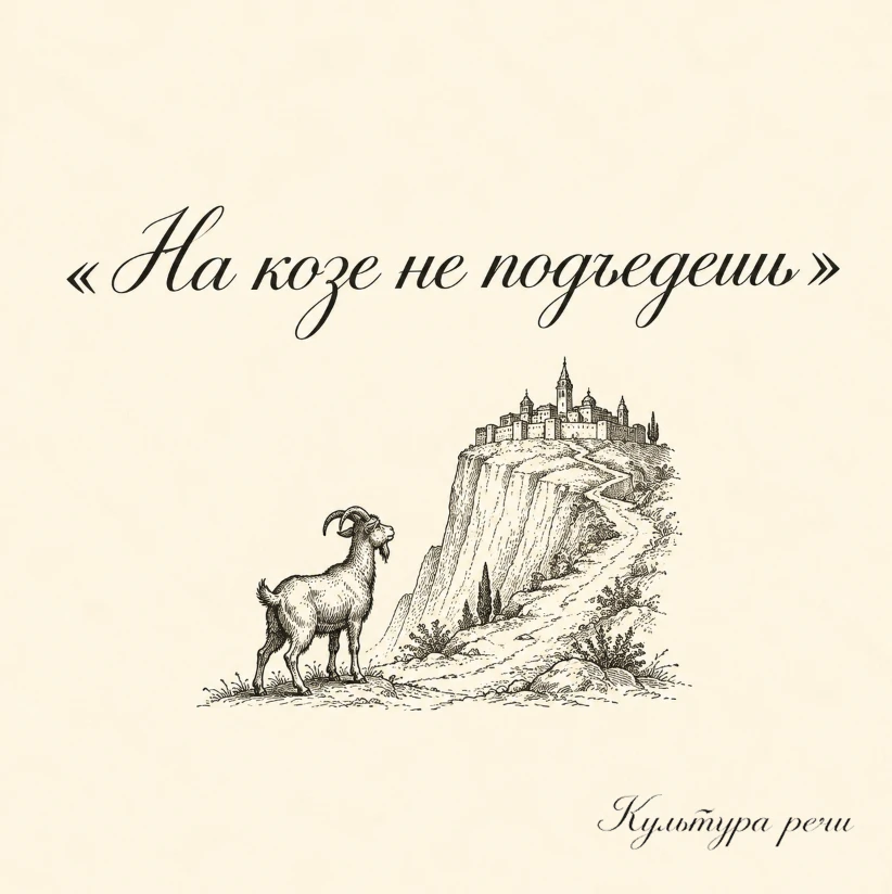 На козе не подъедешь