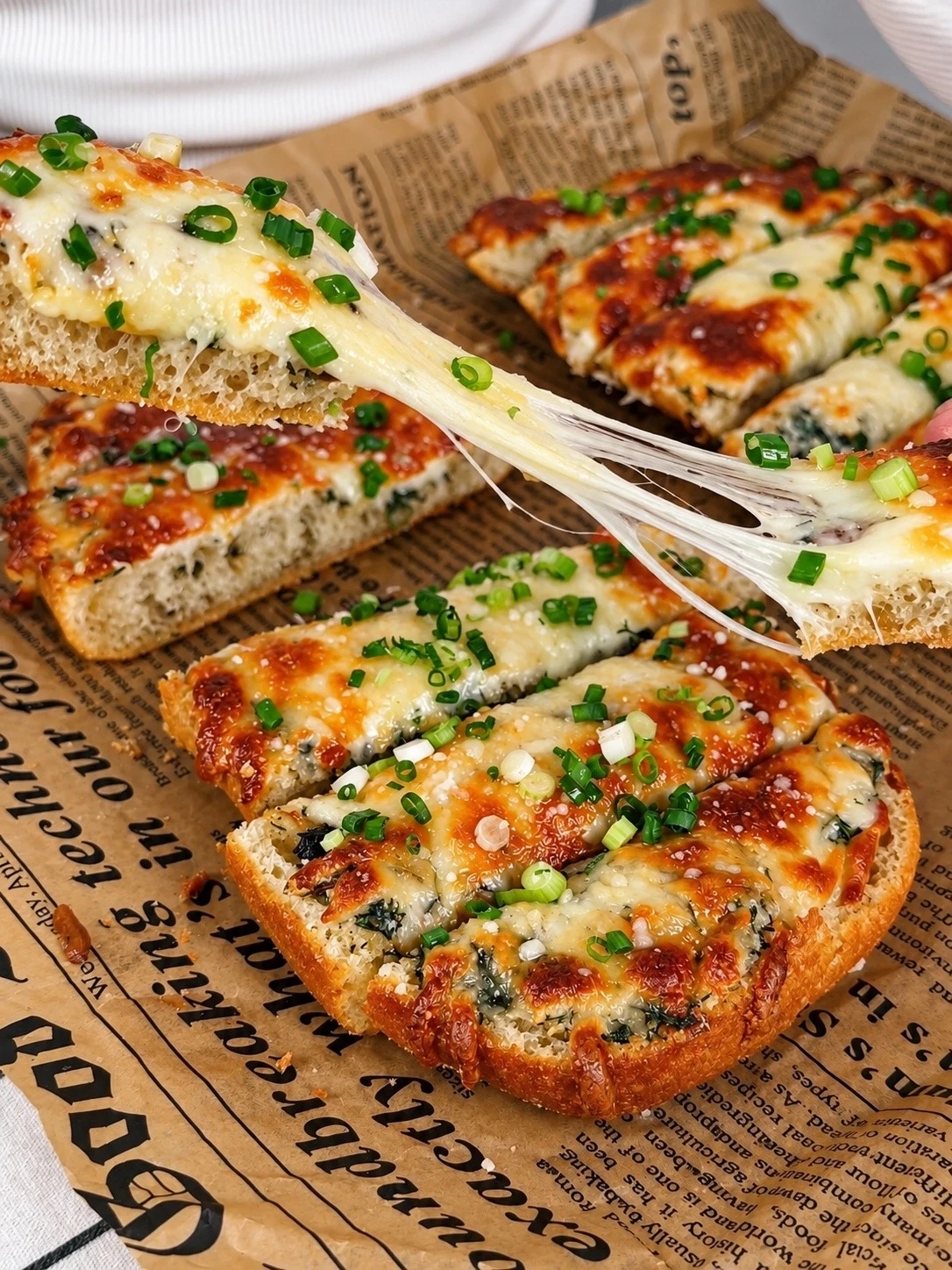 Чесночный хлеб 🧄🧀