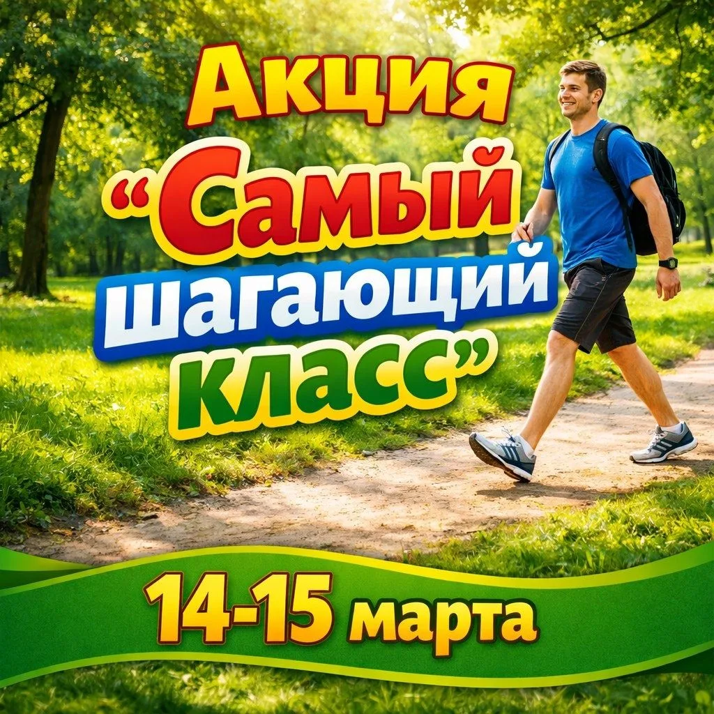 ❗Подведены итоги школьной акции "Самый шагающий класс"
Завершилась акция "Самый шагающий класс", орг