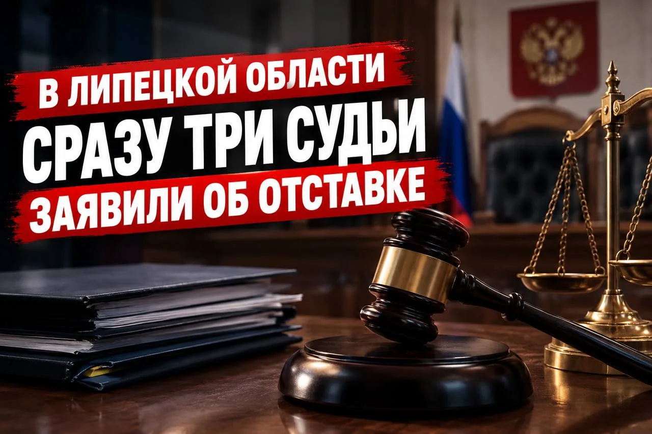 В Липецкой области сразу три судьи заявили об отставке