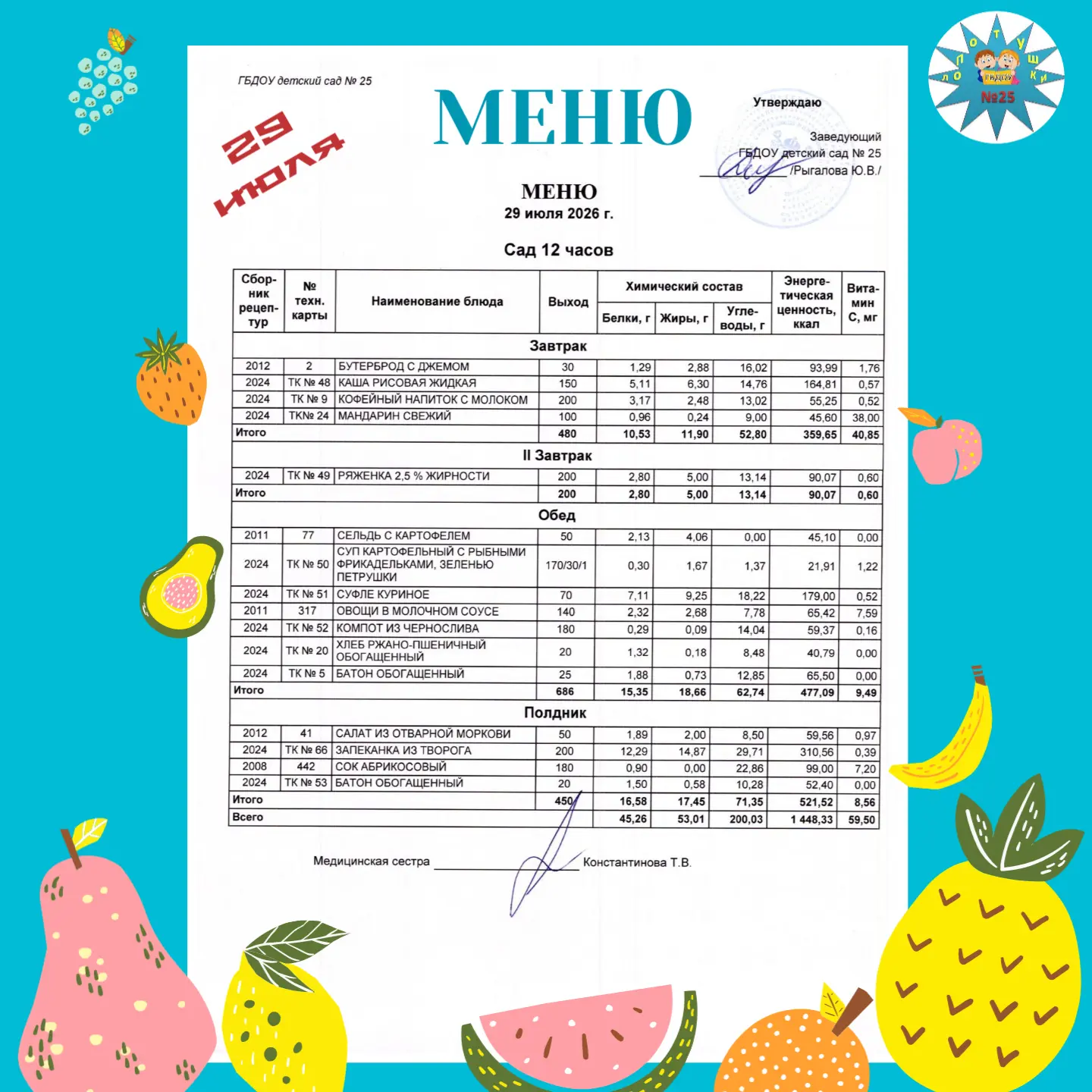 #Меню25