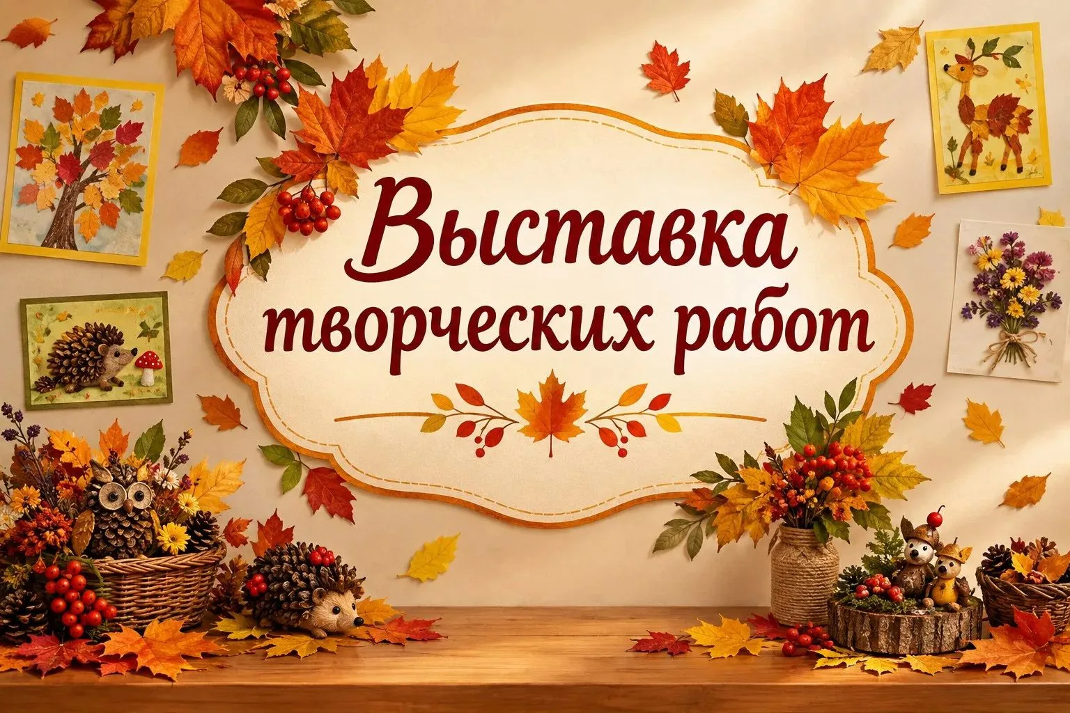 🍁Выставка "Осень золотая..." уже ждёт гостей!