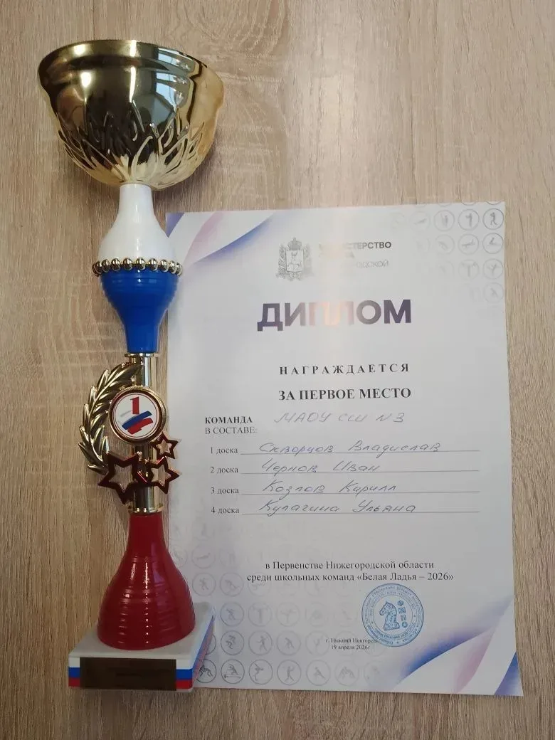 🏆 ♟️ПОЗДРАВЛЯЕМ ПОБЕДИТЕЛЕЙ  19 апреля в ДЮСШ №3 Нижнего Новгорода состоялся финал областного этапа 