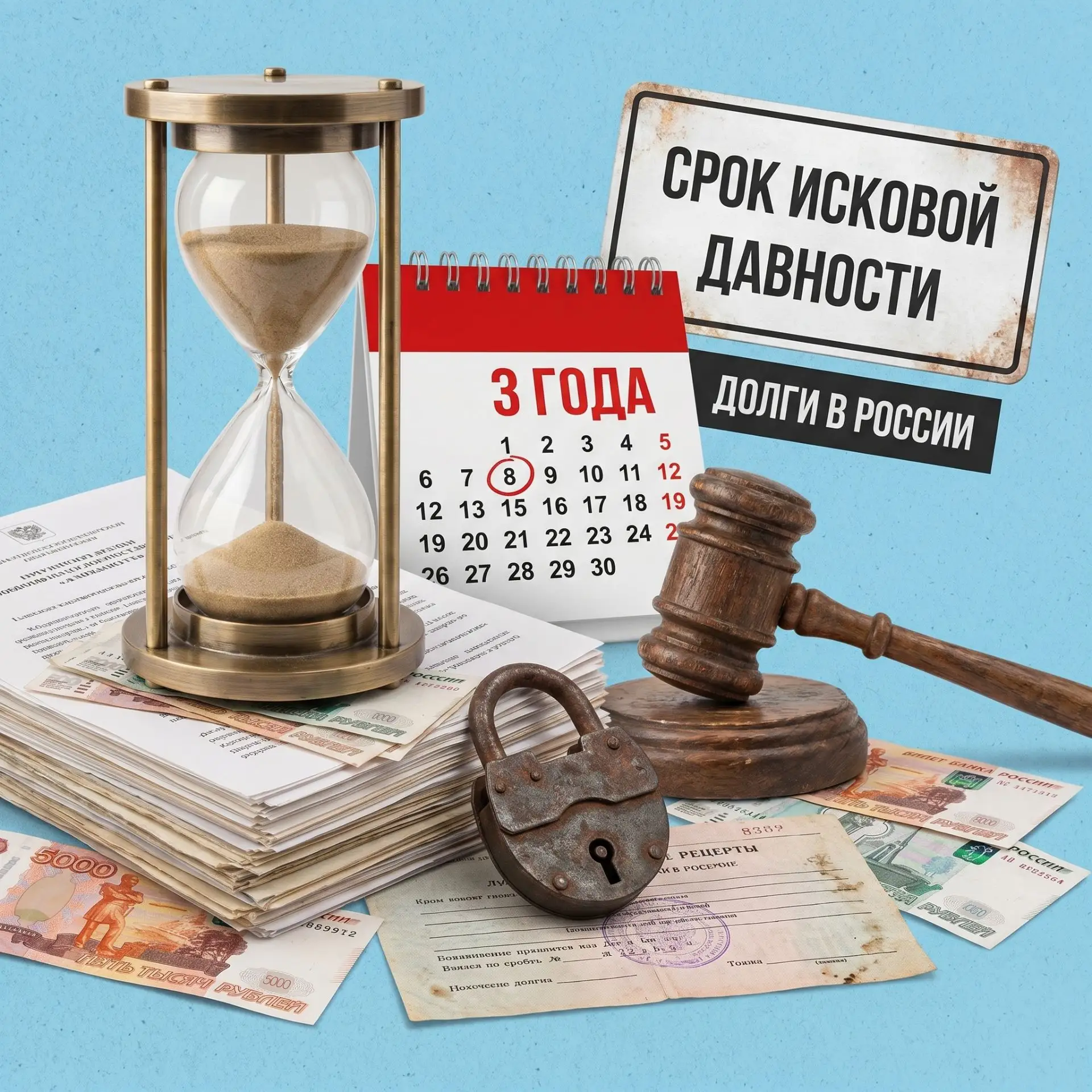 🔹Срок исковой давности — это период, в течение которого кредитор может обратиться в суд за взыскани