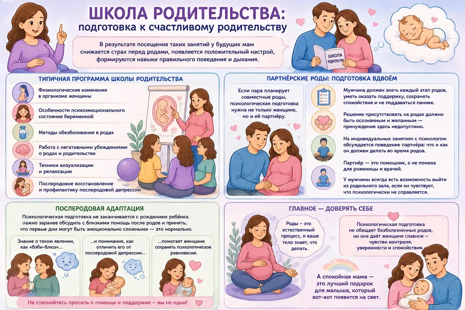 🧔 👱 Польза от посещения Школы молодых родителей👶 👶