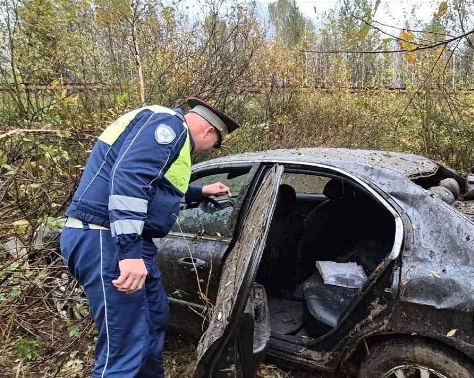 На трассе Екатеринбург — Серов опрокинулся Hyundai с тремя подростками