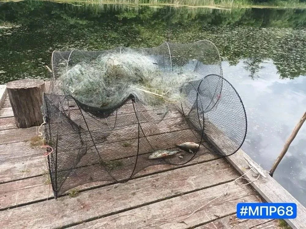🐟 Бесхозные рыболовные сети и незаконные «нареты» обнаружили на Цне