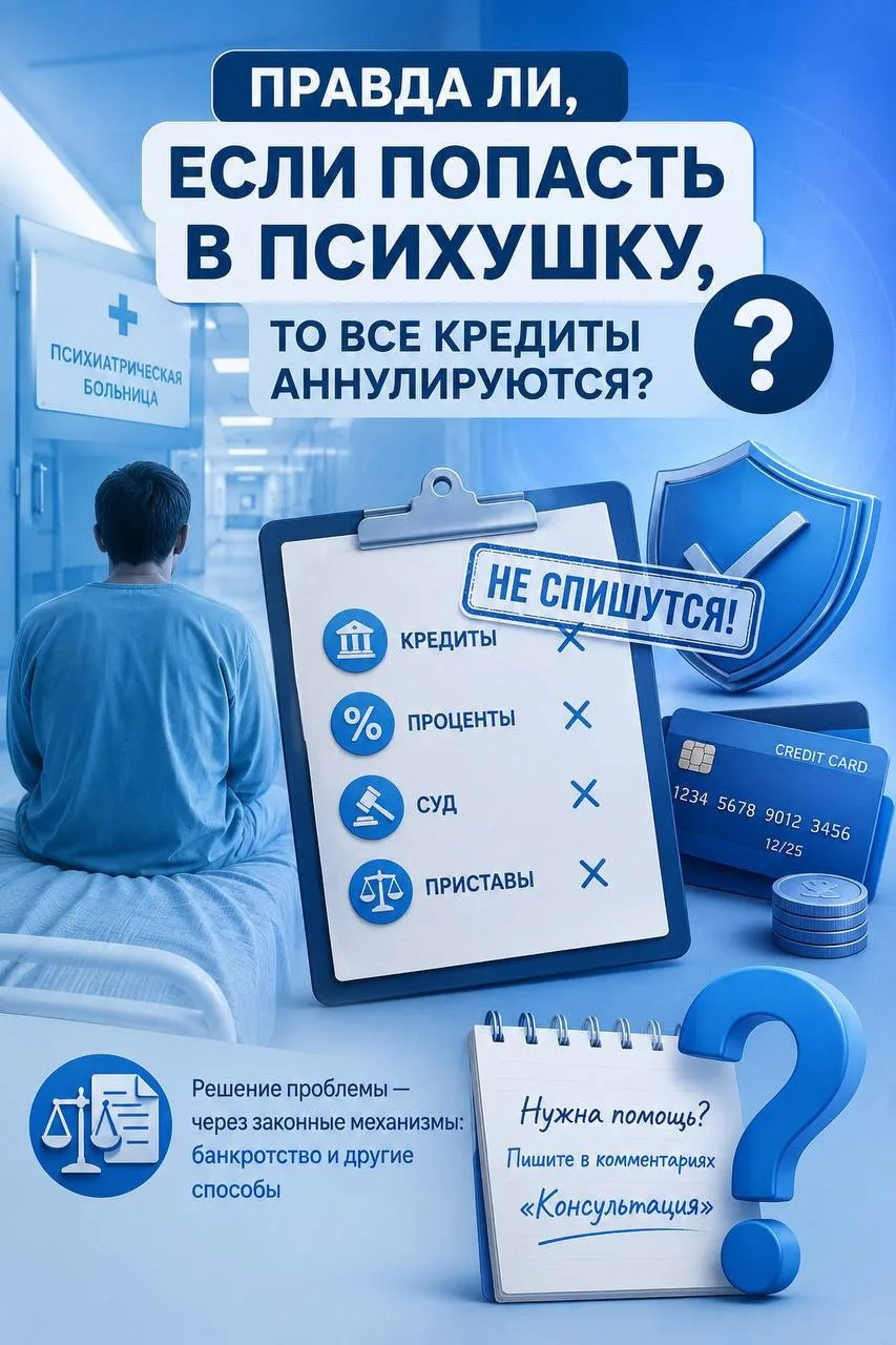 🧠 «Если попасть в психушку - кредиты спишут?»