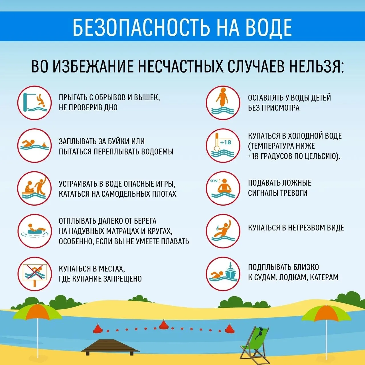 Уважаемые взрослые!
Лето – время отдыха и приключений, но важно помнить о безопасности. Ознакомьтесь