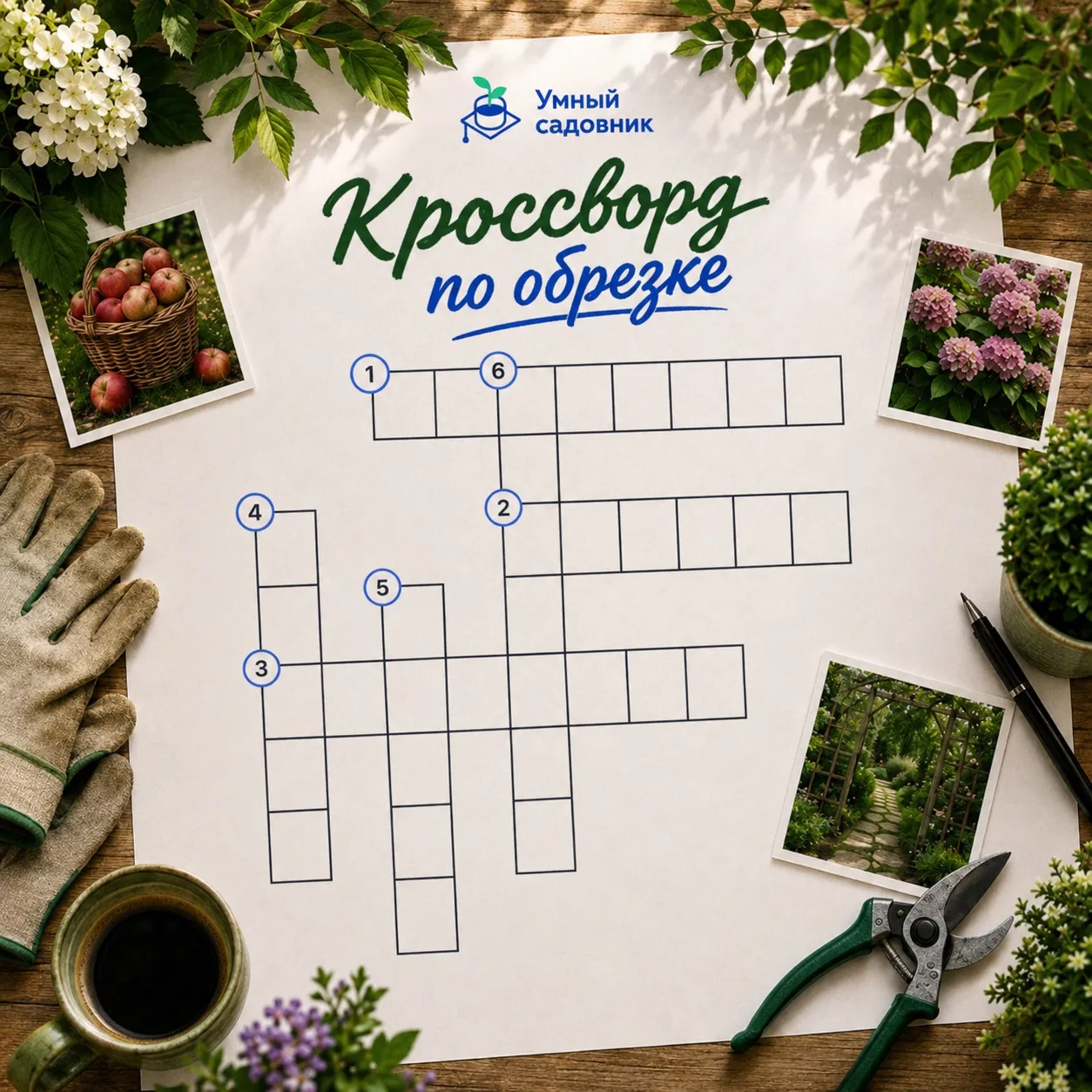 Кроссворд по обрезке 🧩🌿