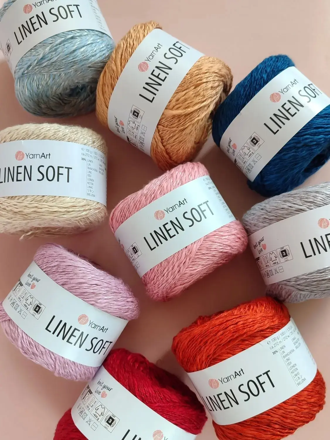 YarnArt Linen Soft🧶— это мягкая, дышащая летняя пряжа с уникальным составом: 30% лен, ...