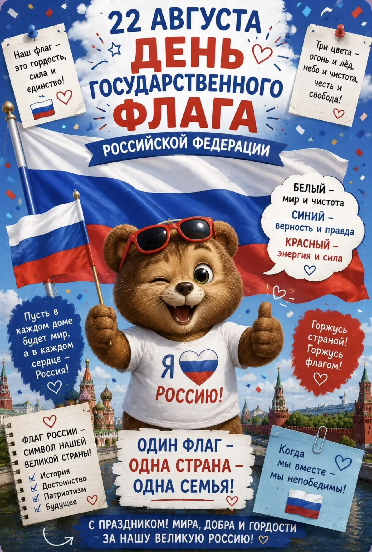 Знаете ли вы, что означает триколор? 🇷🇺