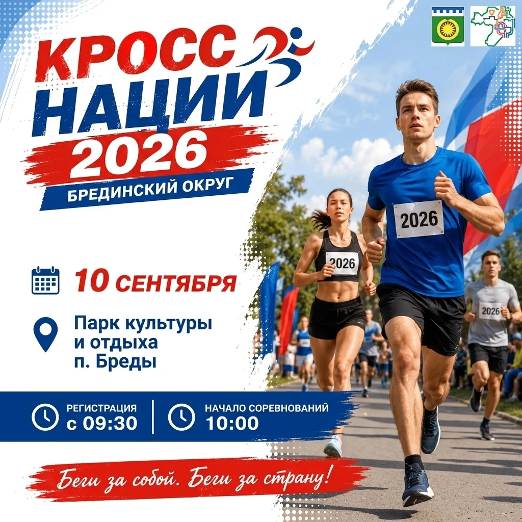 Приглашаем принять участие в спортивном забеге «Кросс нации - 2026»!