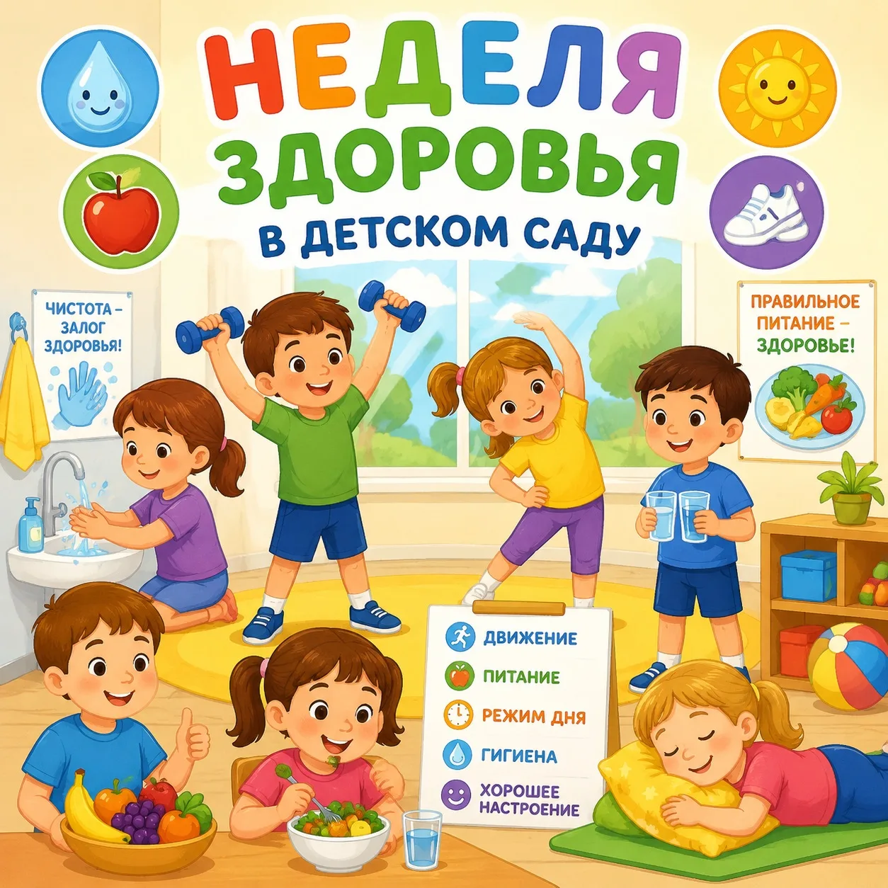 🌿 Неделя здоровья стартовала в МАДОУ №196!

С 13 по 17 июля наш детский сад живёт под девизом «Здор