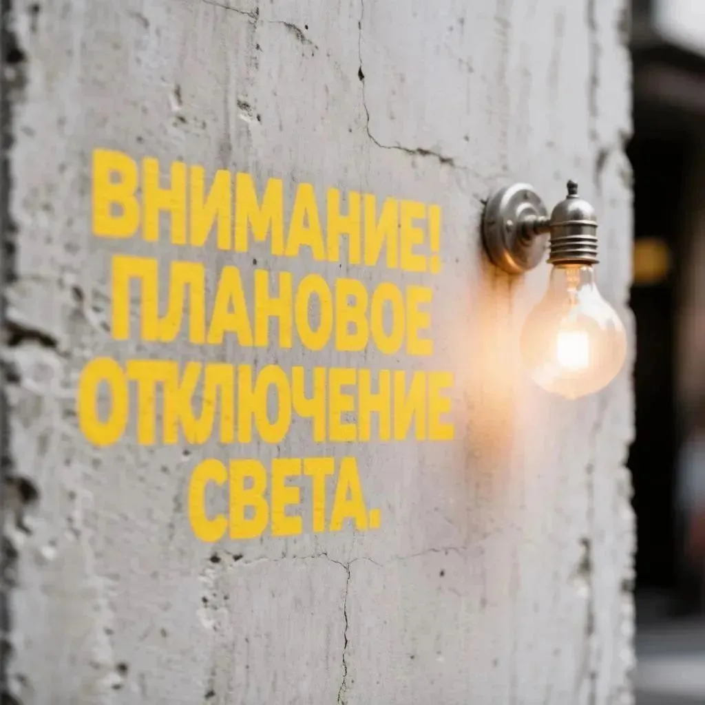 Отключение света в Жукове.⚡