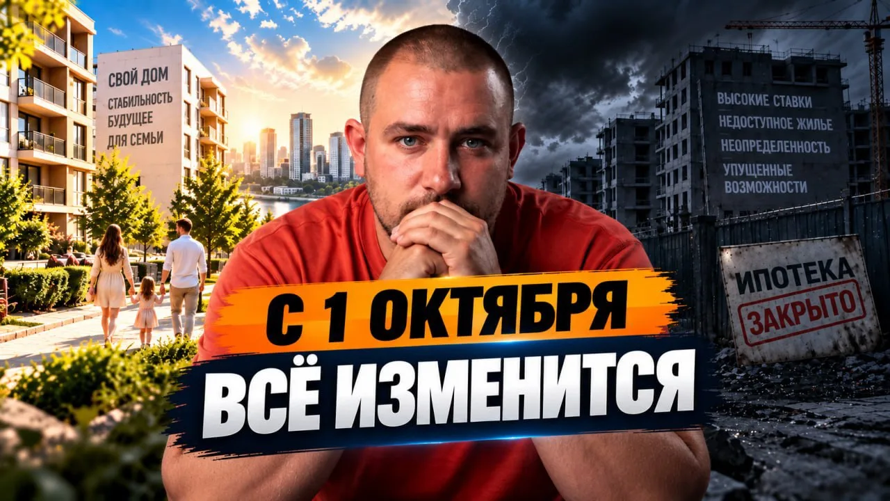 С 1 октября семейная ипотека станет в 2 раза дороже l Конец семейной ипотеки для семей ...