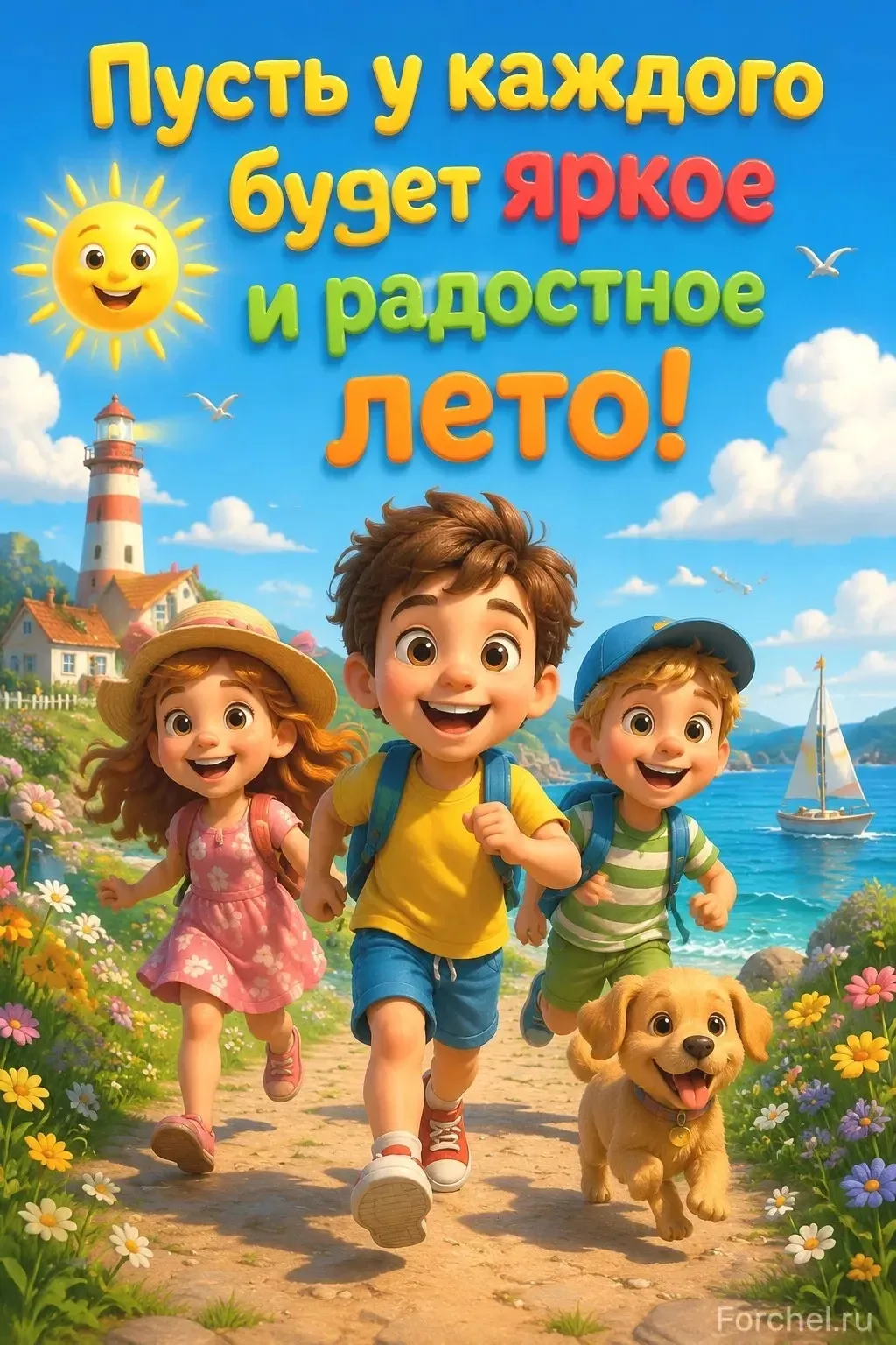 Лето очень любят все: и взрослые и дети. А за что любят лето? Лето любят за то, что оно...