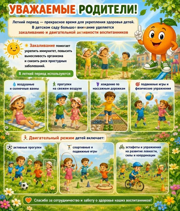 Лето — идеальное время, чтобы помочь детскому организму стать крепче и устойчивее к про...