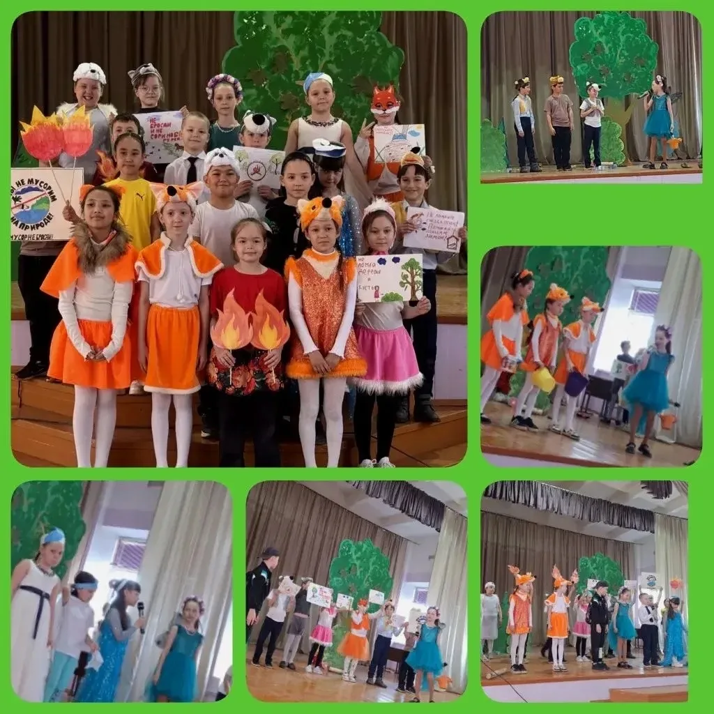 🌿🎭 Экология на сцене: 2А класс выступил с премьерой!  В рамках экологической недели сегодня в актово