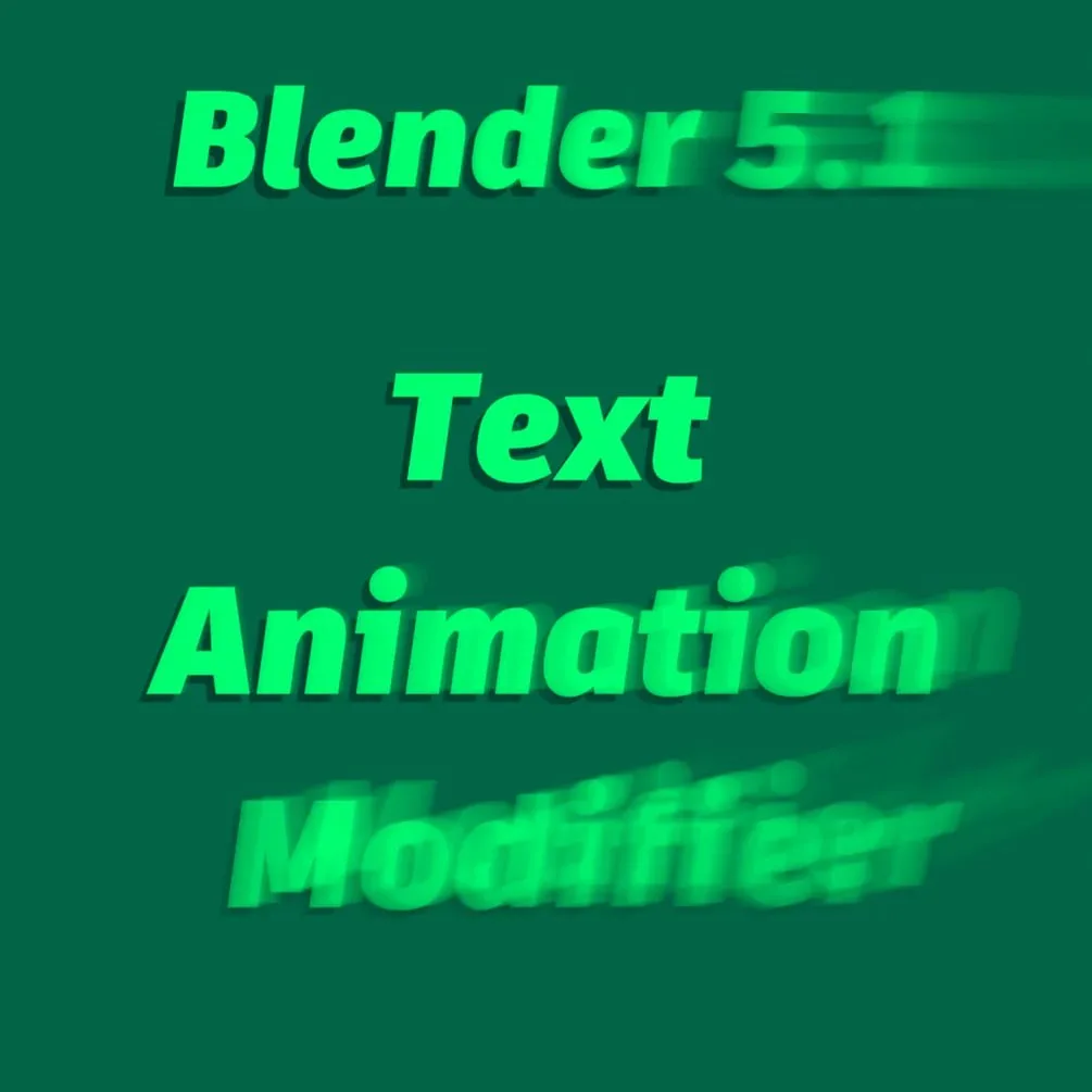 Text Animation Modifier (Demo) (Blender 5.1) от Cartesian Caramel 

бесплатно - ссылка