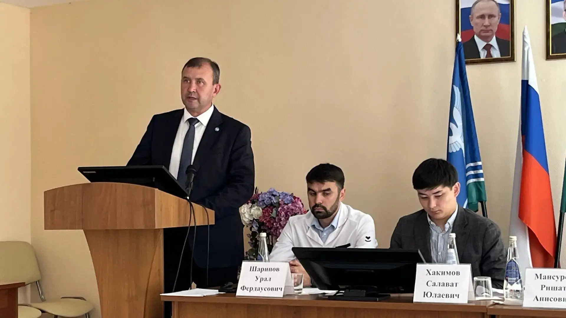 Принял участие в расширенном заседании медицинского совета Чишминской центральной район...