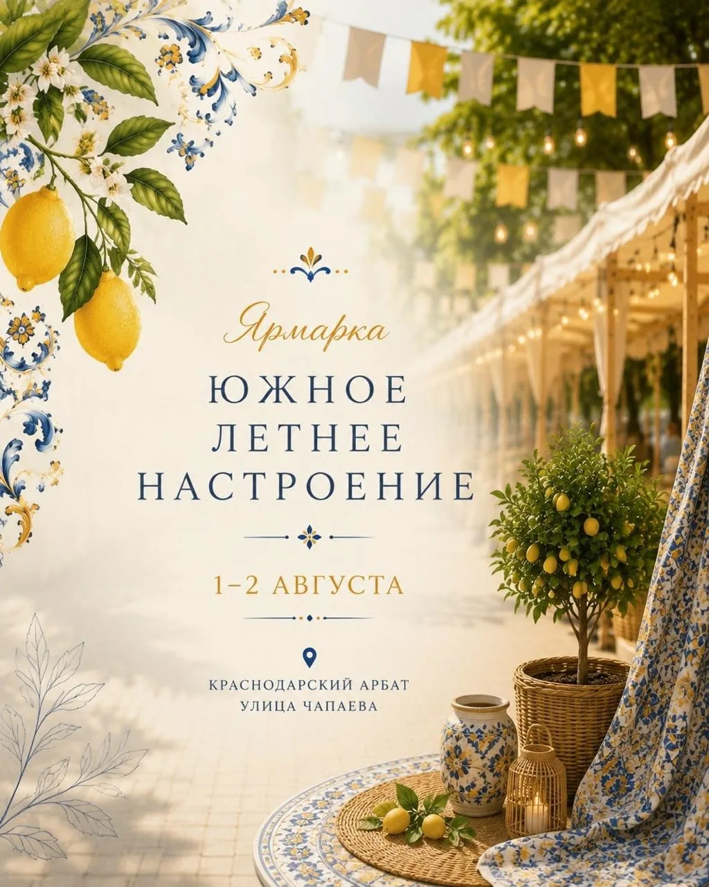 Ярмарка «Летнее настроение» в центре города

На улице Чапаева развернется масштабная ярмарка, где мо