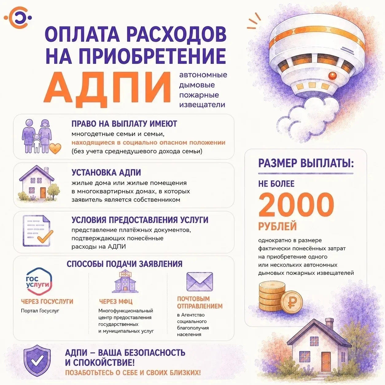 🏡 Безопасность семьи начинается с простых решений