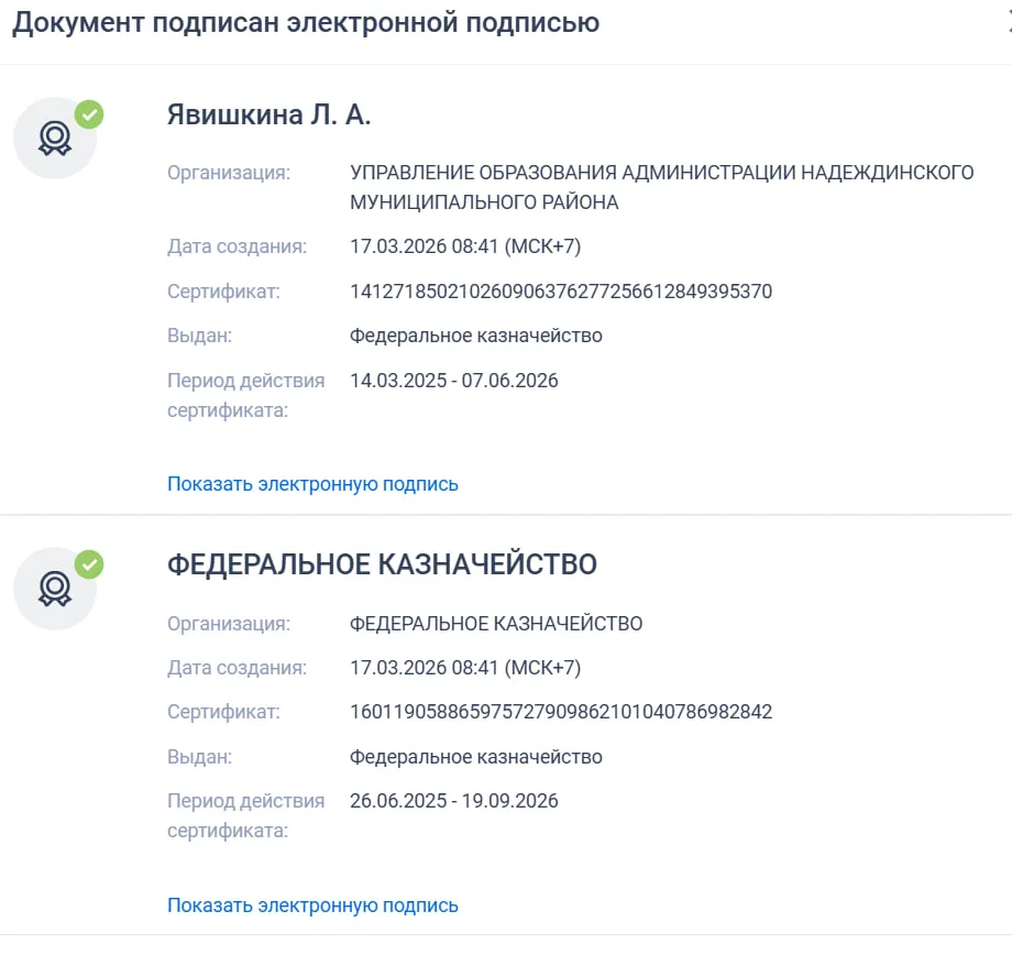 Судя по смене подписанта изменений к муниципальным контрактам, заключенным Управлением ...