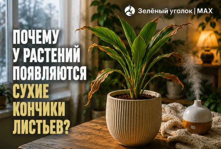 🍃 ПОЧЕМУ У РАСТЕНИЙ ПОЯВЛЯЮТСЯ СУХИЕ КОНЧИКИ ЛИСТЬЕВ?
