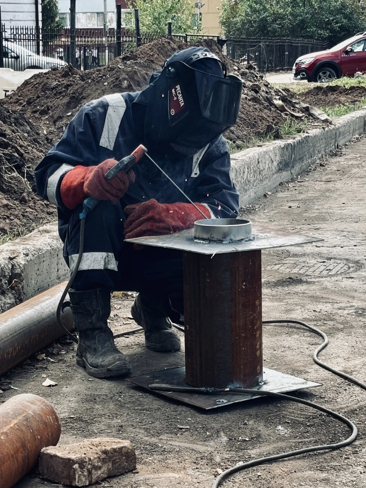 В Отрадном специалисты заменили более 1,5 тысяч метров тепловых сетей