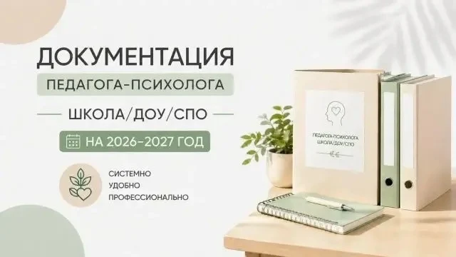 ❗ДОКУМЕНТАЦИЯ ПЕДАГОГА-ПСИХОЛОГА