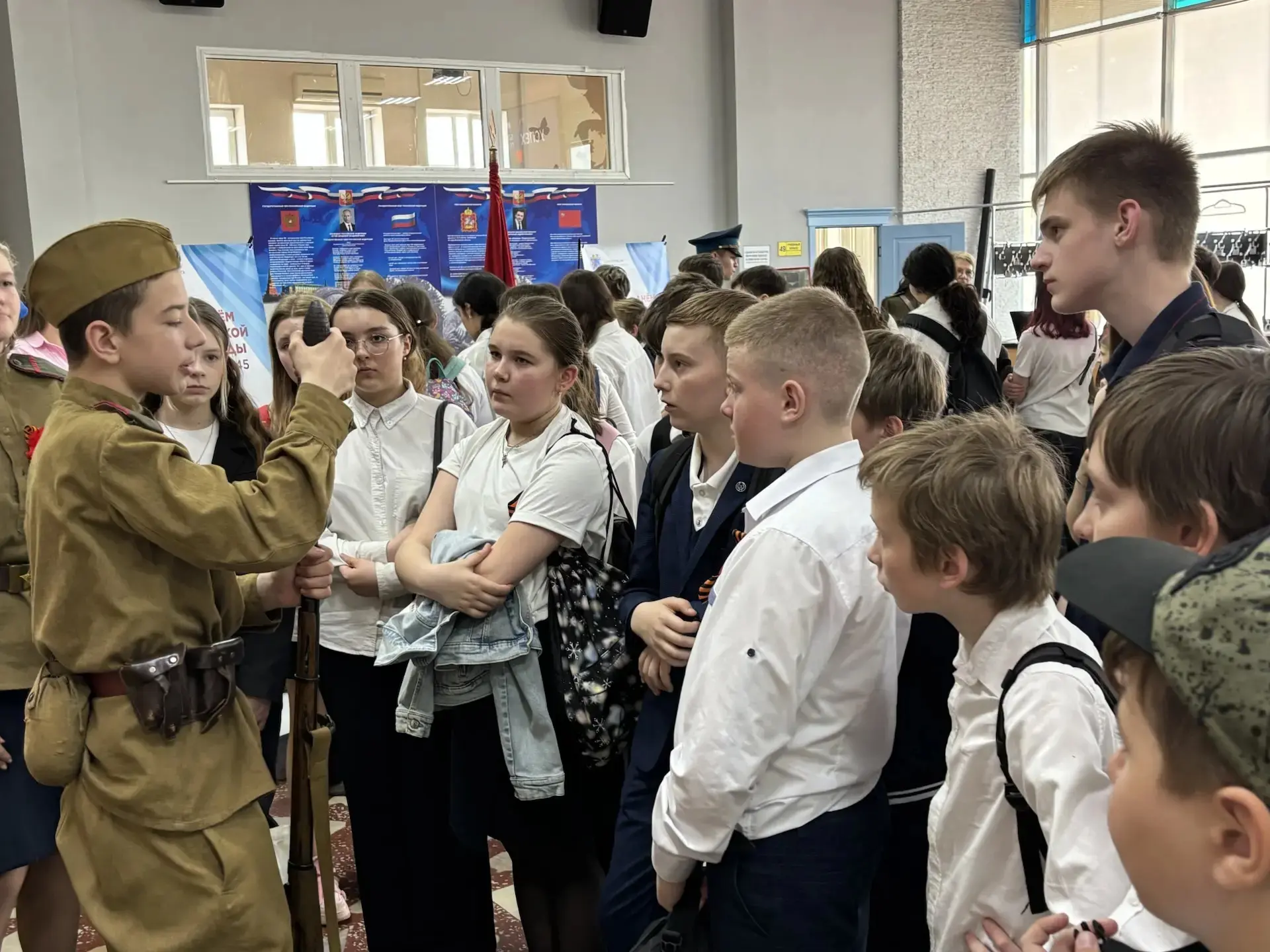 6В класс² — в Военном музее Дворца молодёжи в Подольске! 🔥🇷🇺  С первого шага — дух истории и патриот