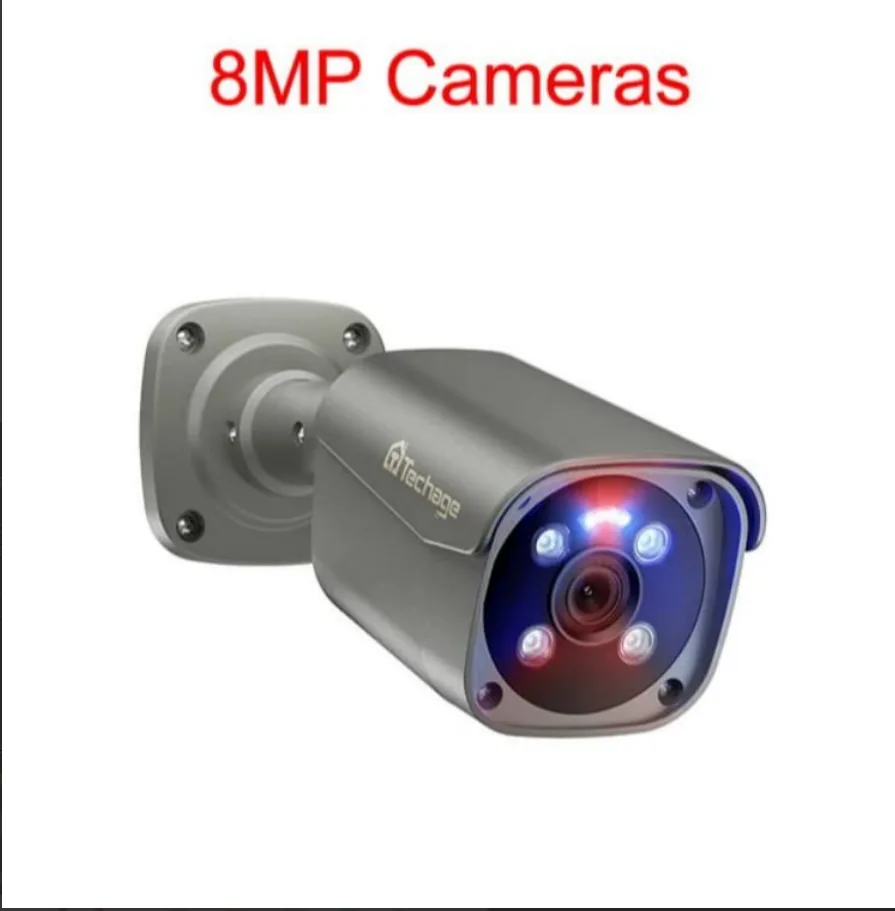 Techage 8MP IP-камера с двухсторонней аудиосвязью: